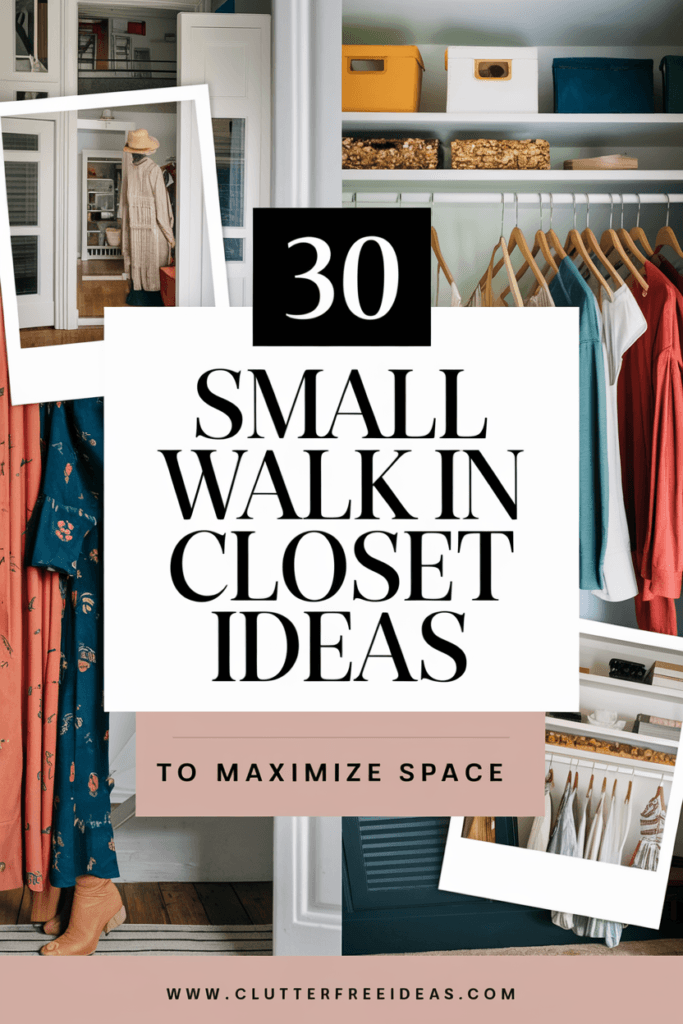 30 small walk in closet ideas 1