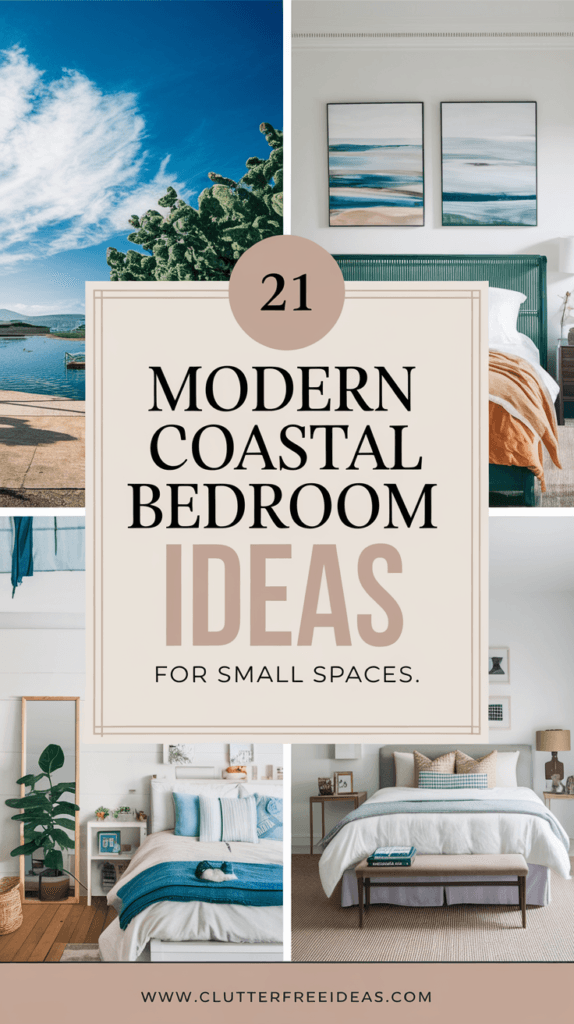 Minimalist modern coastal bedroom ideas for small spaces 1