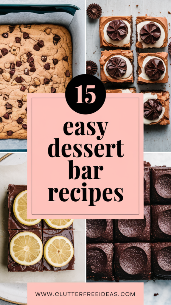 15 irresistible dessert bar recipes to try 1