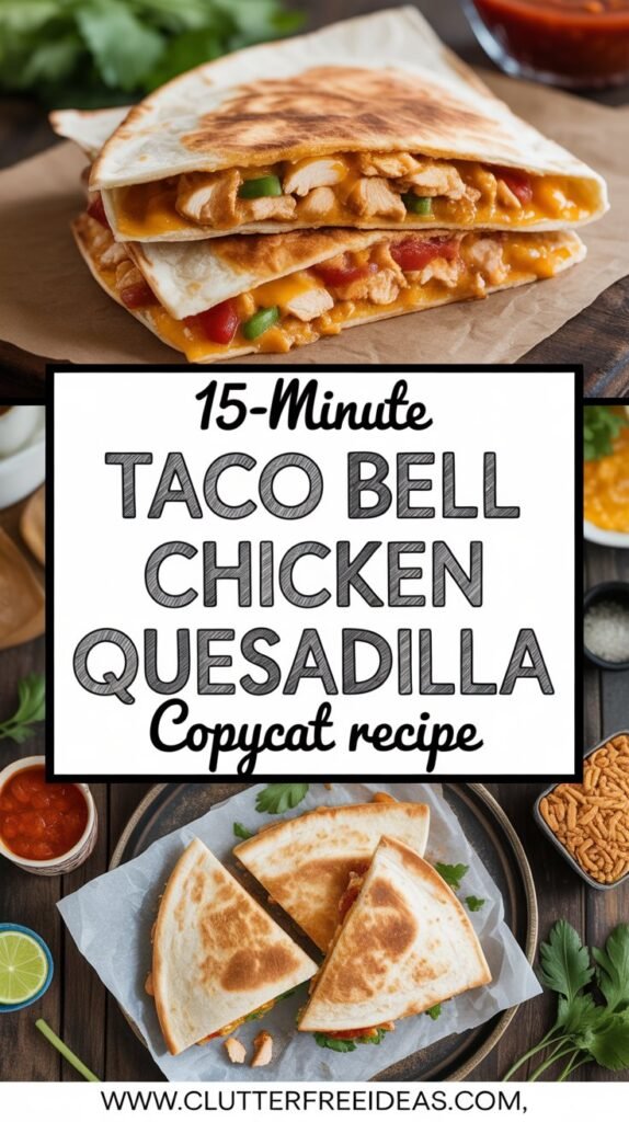 Taco Bell Chicken Quesadilla Recipe: Easy 15-Minute Copycat Version 7 15 minute taco bell chicken quesadilla copycat recipe 3