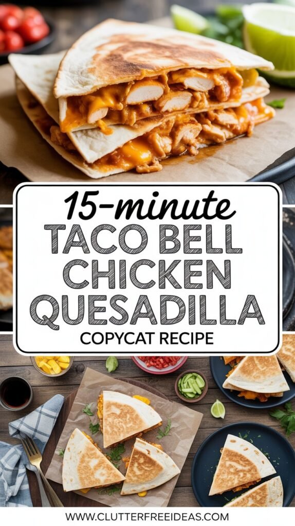 Taco Bell Chicken Quesadilla Recipe: Easy 15-Minute Copycat Version 5 15 minute taco bell chicken quesadilla copycat recipe