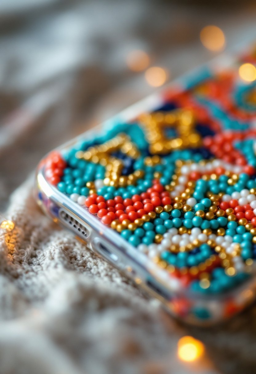 20 Diy Phone Case Ideas 9 Beaded phone case project