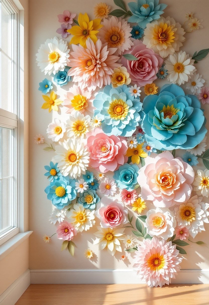 20 Diy Wall Art Ideas That Instantly Transform Any Room 10 Decorative three dimensional floral art