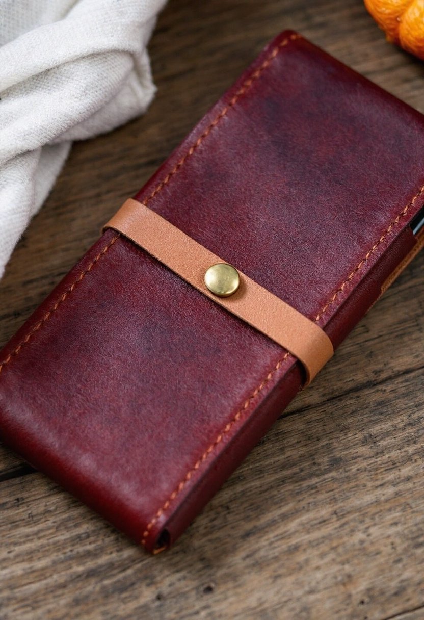 20 Diy Phone Case Ideas 13 Handmade leather protective cover
