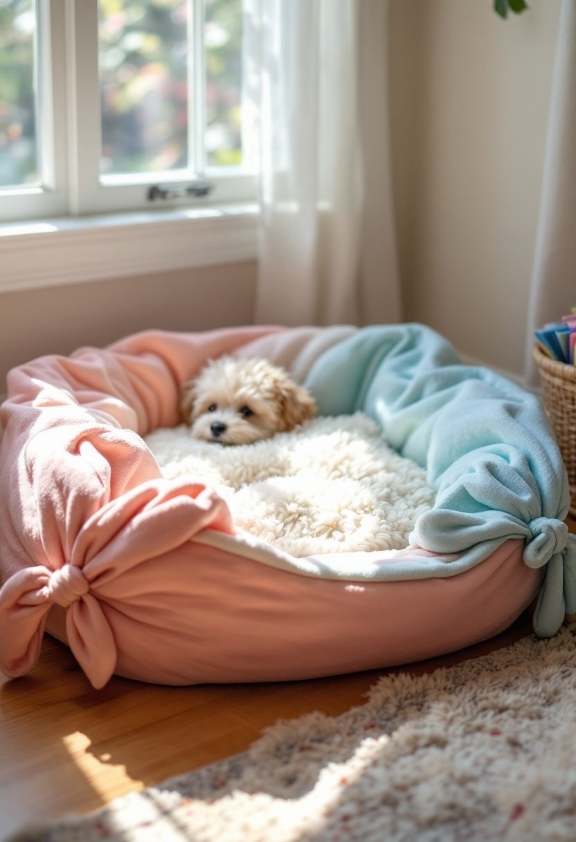 25 Diy Dog Bed Ideas 5 No sew cushion bed project