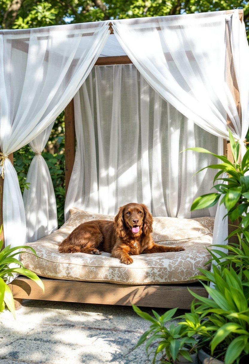 25 Diy Dog Bed Ideas 24 Outdoor dog bed canopy