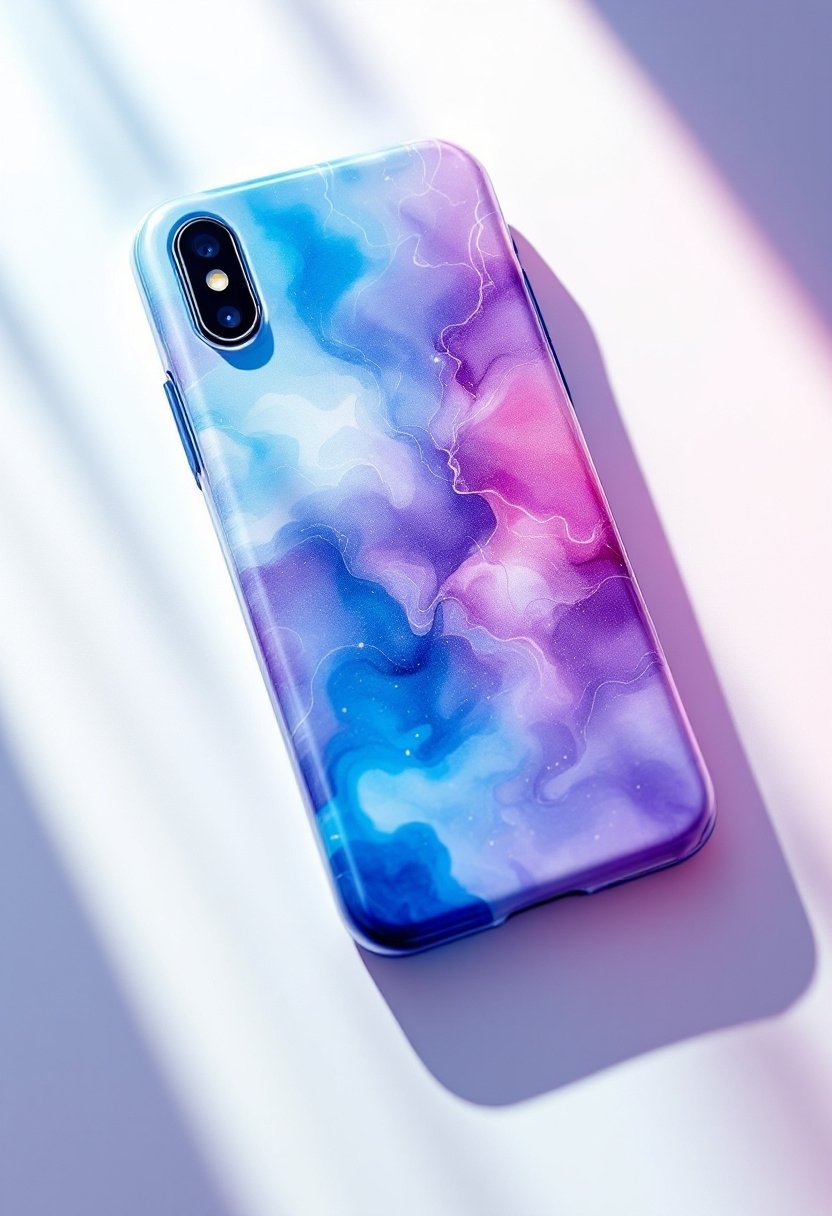 20 Diy Phone Case Ideas 8 Vibrant watercolor design case