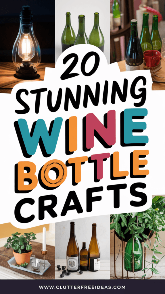 Stunning wine bottle craft ideas 1