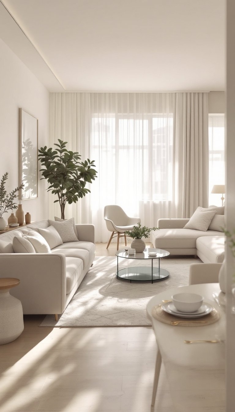 15 Small Living Room/Dining Room Combo Ideas 12 Brighten up the space