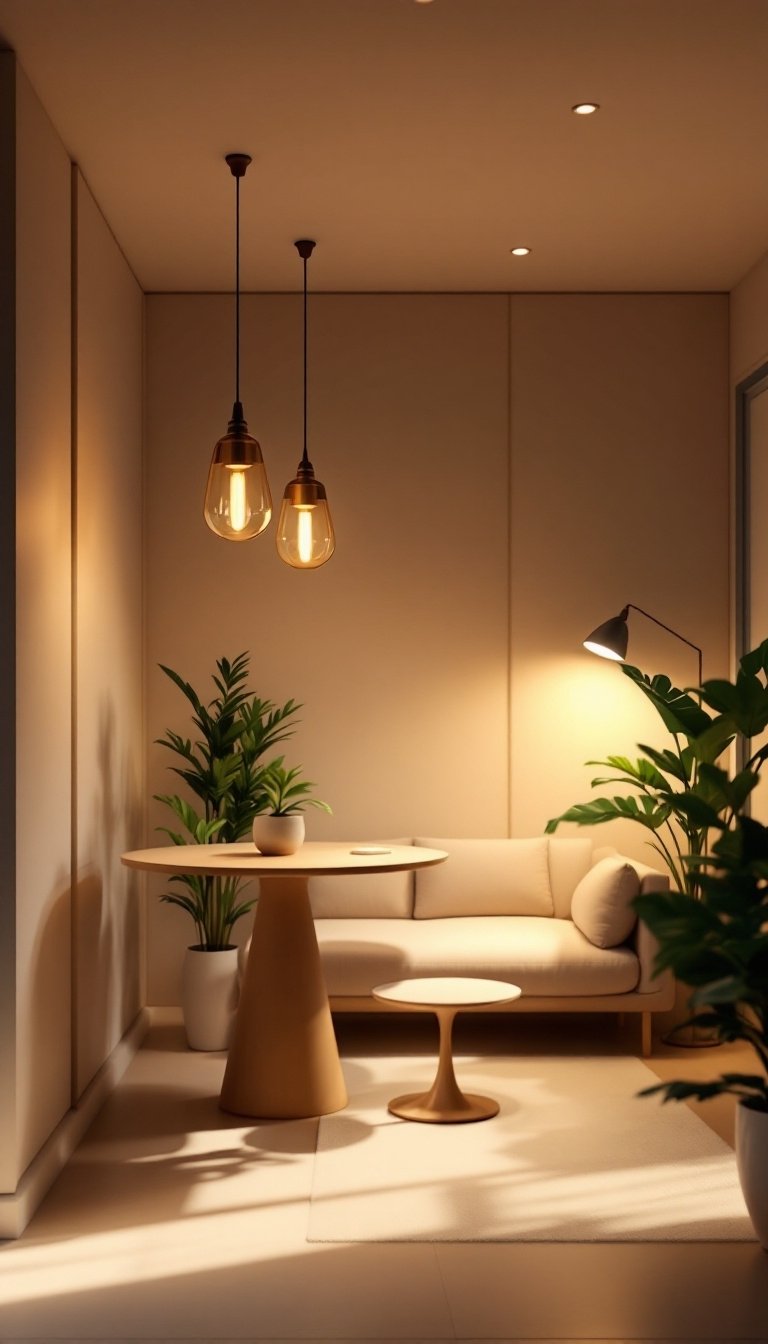 15 Small Living Room/Dining Room Combo Ideas 16 Implement intelligent lighting systems