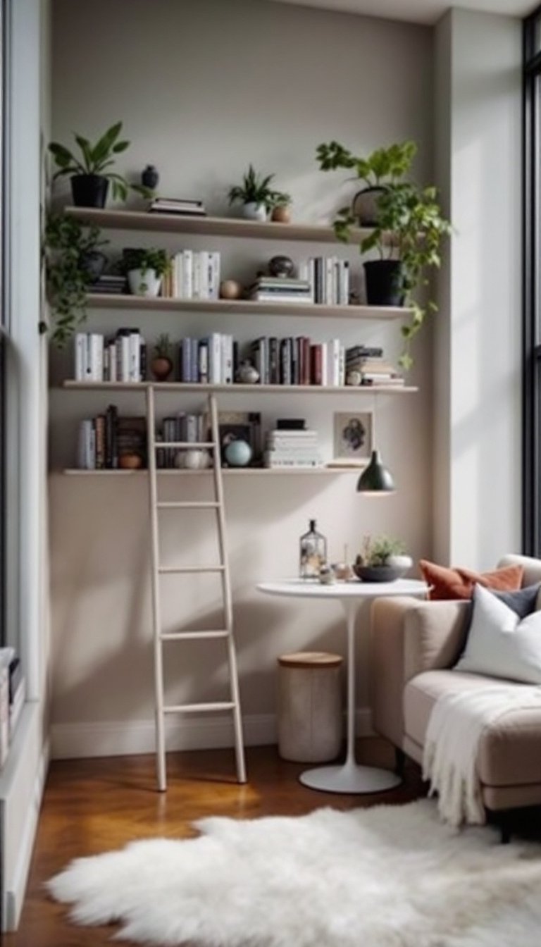 15 Small Living Room/Dining Room Combo Ideas 6 Maximize vertical storage solutions