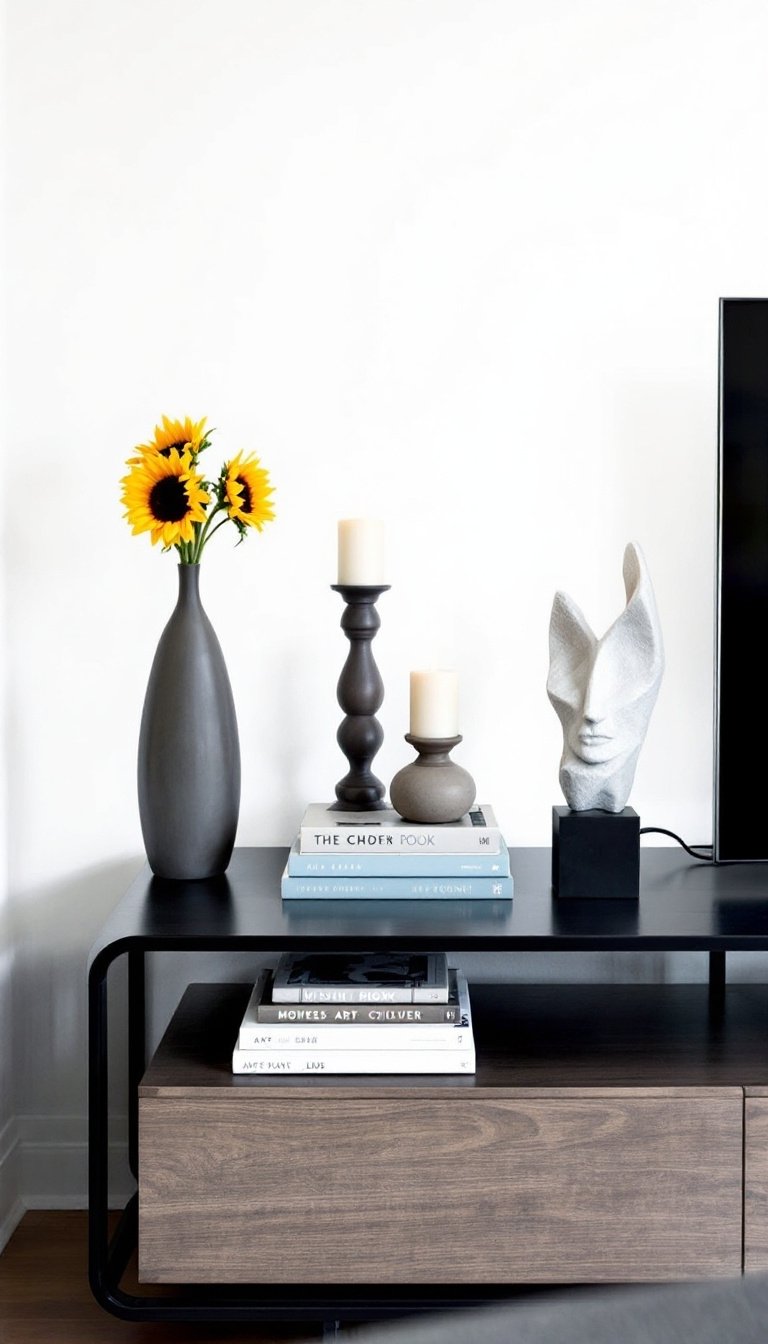 21 Tv Stand Decor Ideas 14 Reach new heights together