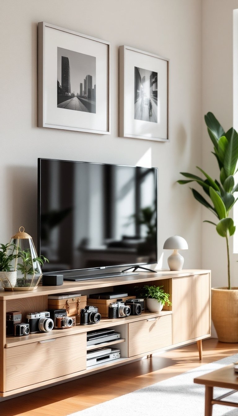 21 Tv Stand Decor Ideas 7 Showcase a collection display