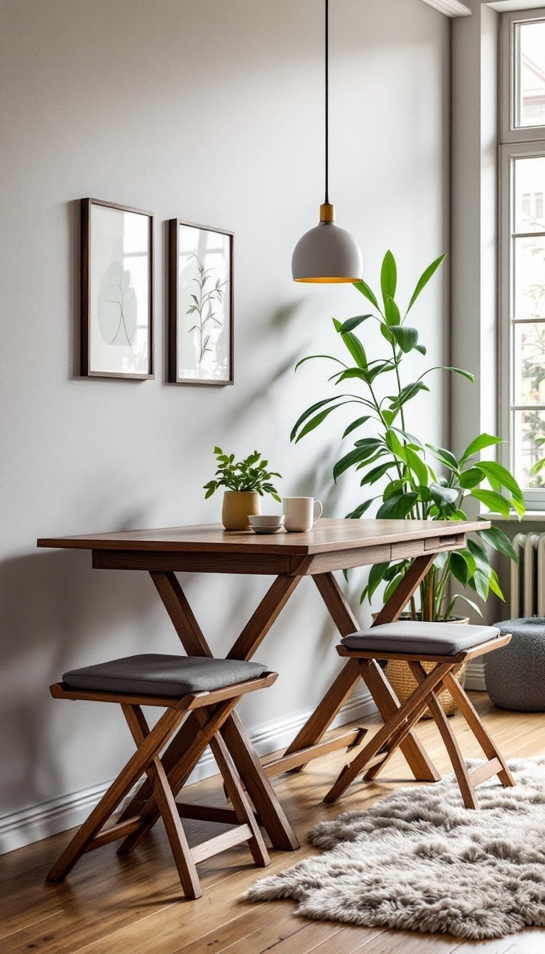15 Small Living Room/Dining Room Combo Ideas 3 Space saving dining solution