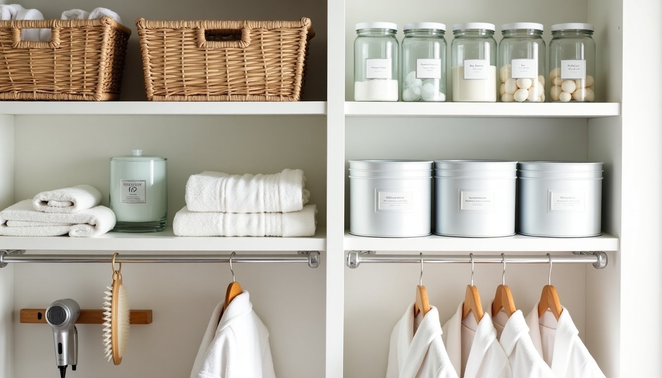 17 Easy Bathroom Closet Organization Tips 1 Bathroom closet organization tips