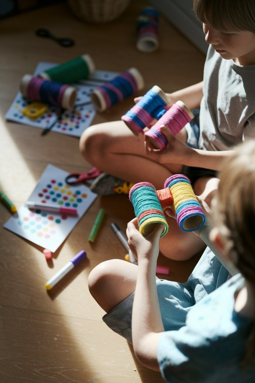 15 Easy Kids Art Projects That Keep Them Busy For Hours 15 Cardboard tube binoculars craft