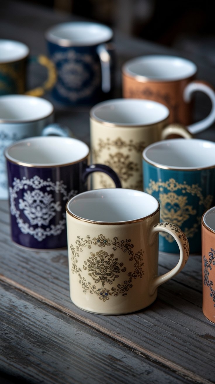 20 Beautiful Mug Painting Ideas 13 Charming vintage inspired mug designs