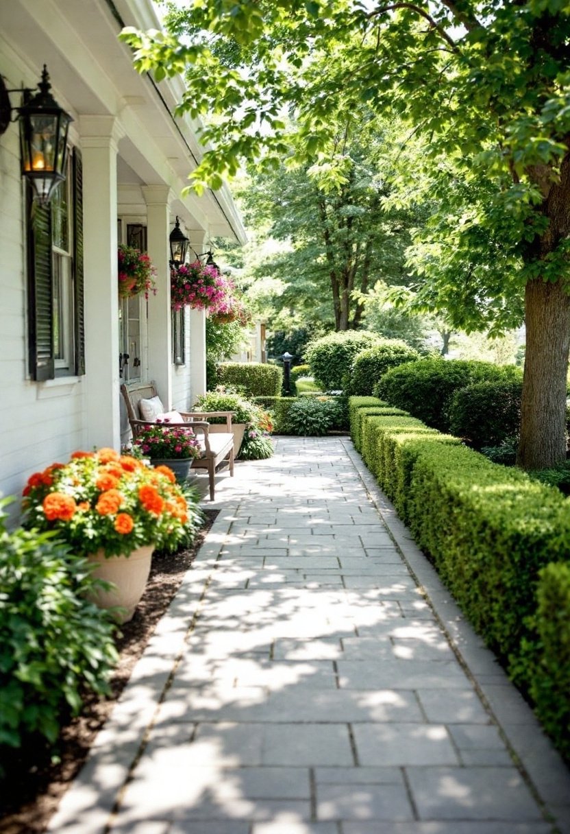 15 Front Porch Landscaping Ideas For Curb Appeal 16 Clean edges enhance walkways
