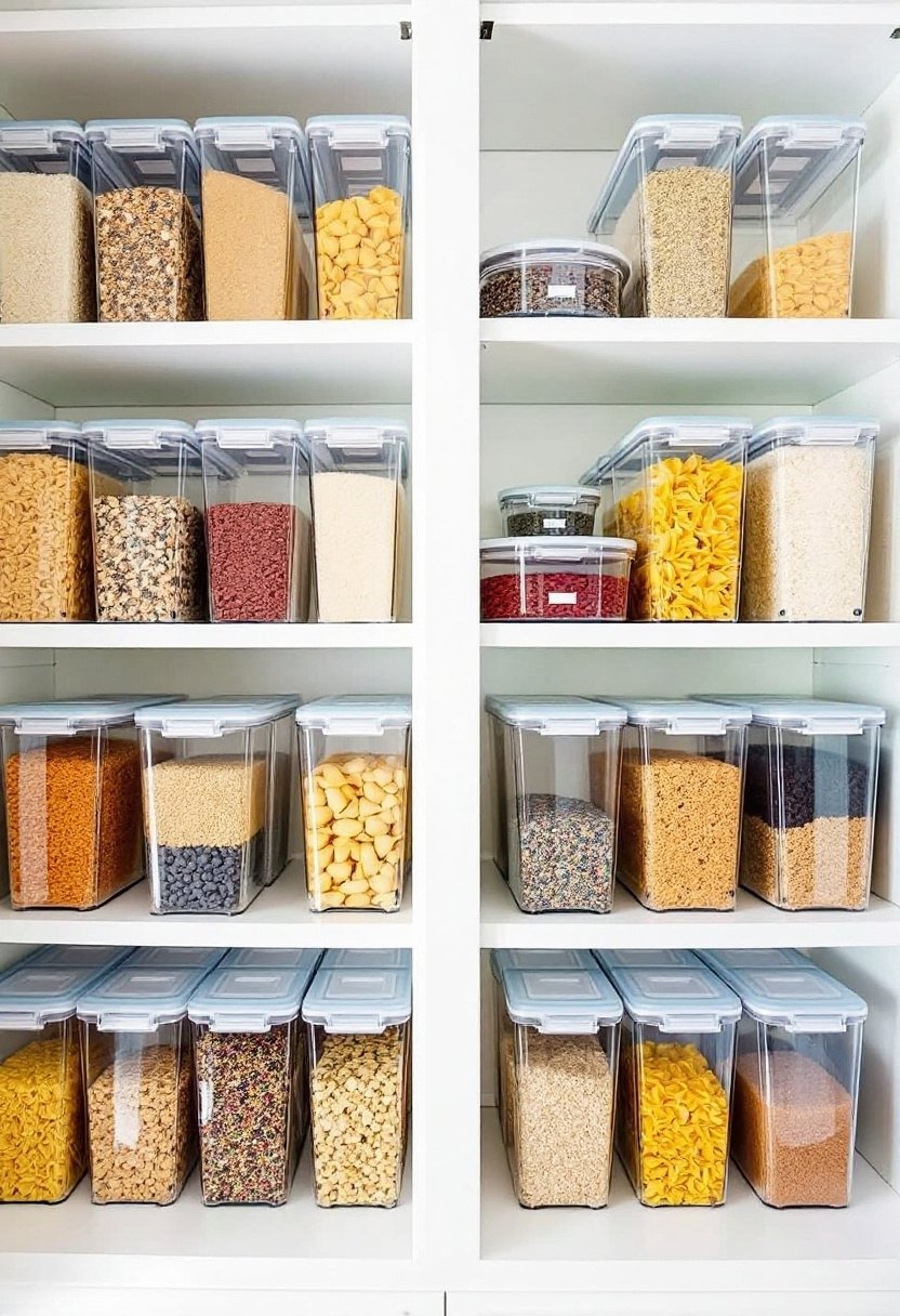 17 Brilliant Kitchen Cabinet Organization Hacks 7 Clear containers for organization