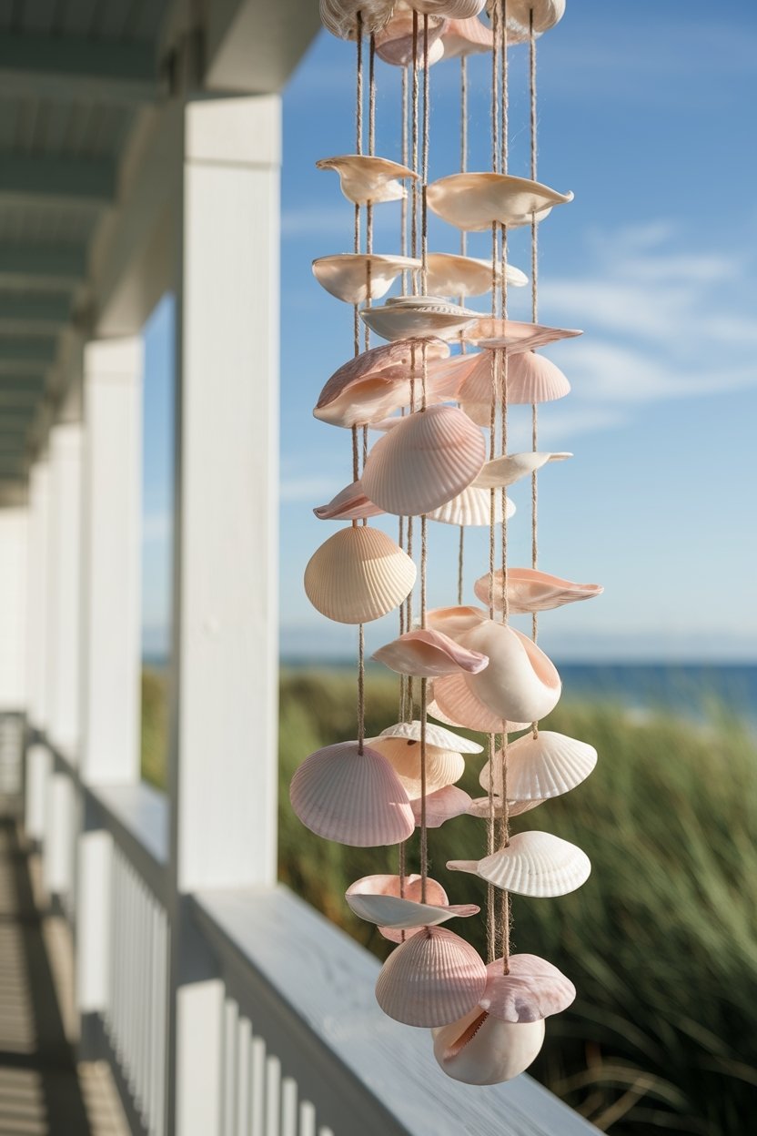15 Stunning Seashell Crafts For Coastal Home Decor 2 Coastal serenity through sound