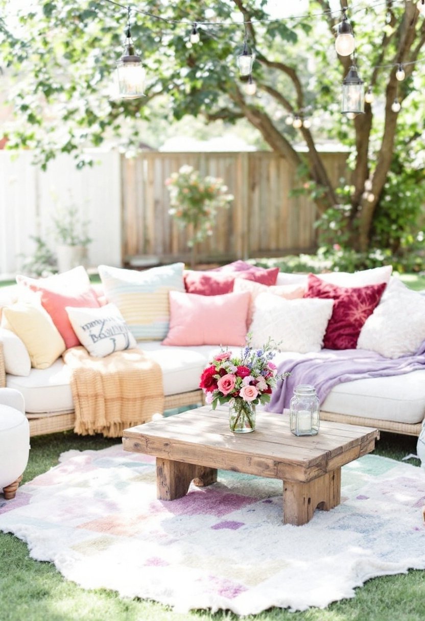 25 Backyard Wedding Ideas On A Budget 5 Cozy outdoor lounge setup