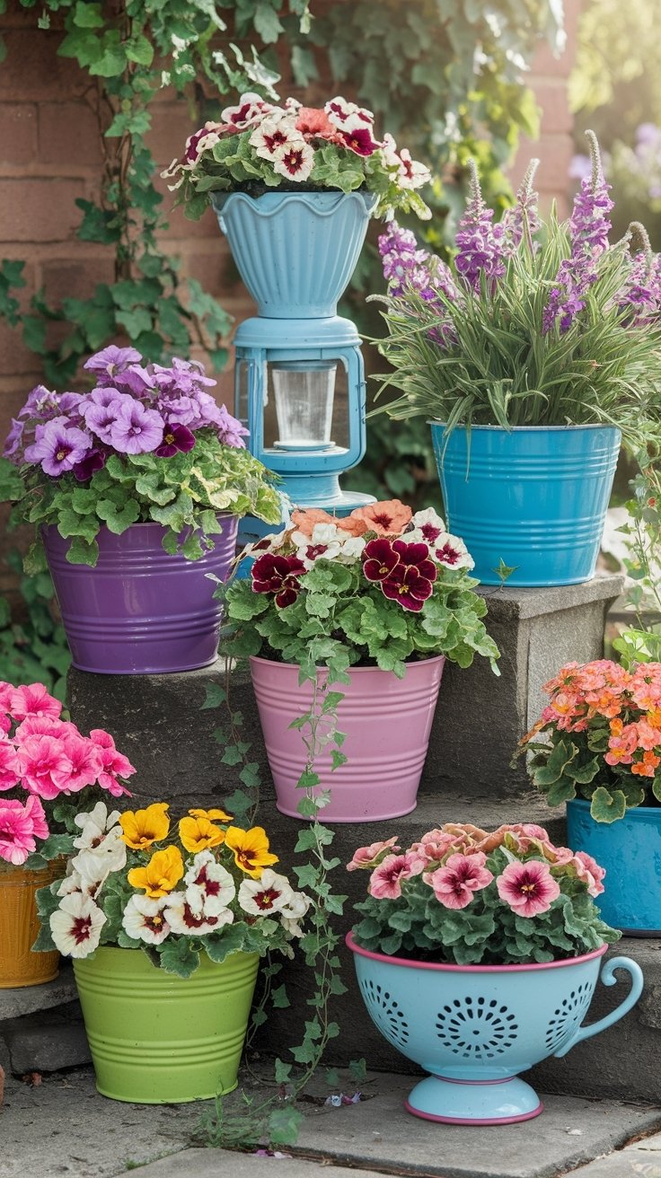 25 Dollar Tree Diy Crafts For Adults 8 Creative colorful garden planters