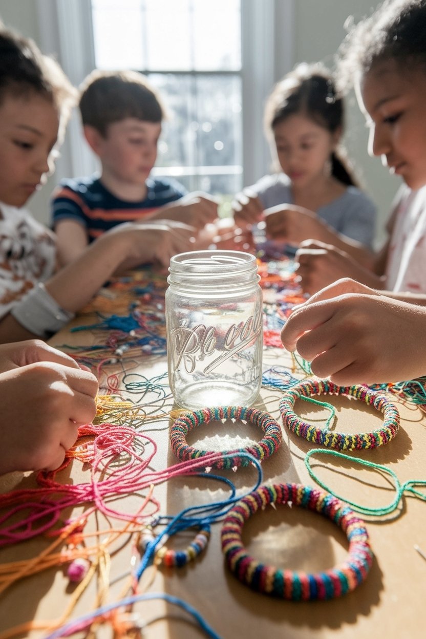 15 Easy Kids Art Projects That Keep Them Busy For Hours 4 Creative friendship bracelet making