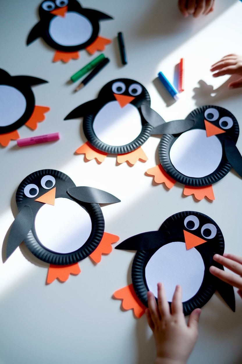10 Adorable Penguin Crafts Kids Will Love To Make 2 Creative paper plate penguins