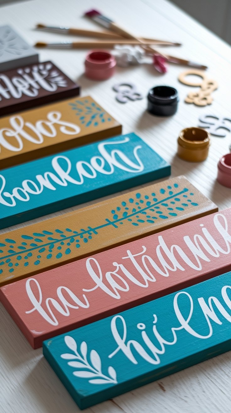 25 Dollar Tree Diy Crafts For Adults 18 Creative personalized wooden signs