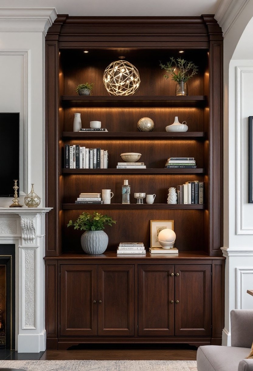 15 Ikea Billy Bookcase Hacks You'Ll Love 7 Custom trim enhances bookcase