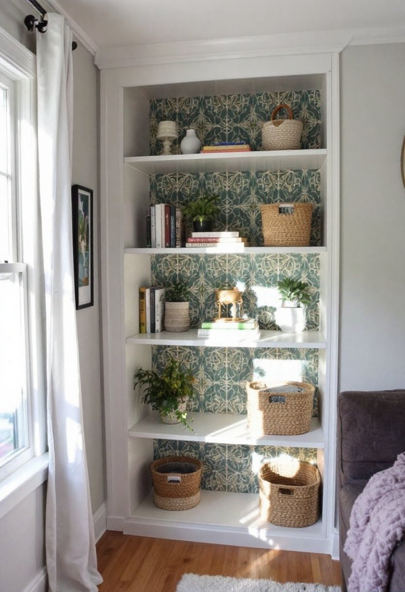 21 Budget Ikea Hacks To Decorate Your Home 2 Decorate kallax shelf wallpaper