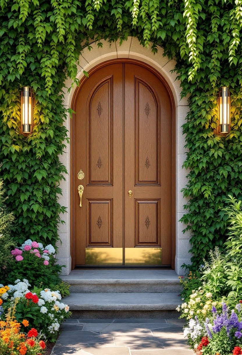 15 Beautiful Front Door Entryway Ideas 4 Decorative door hardware upgrade
