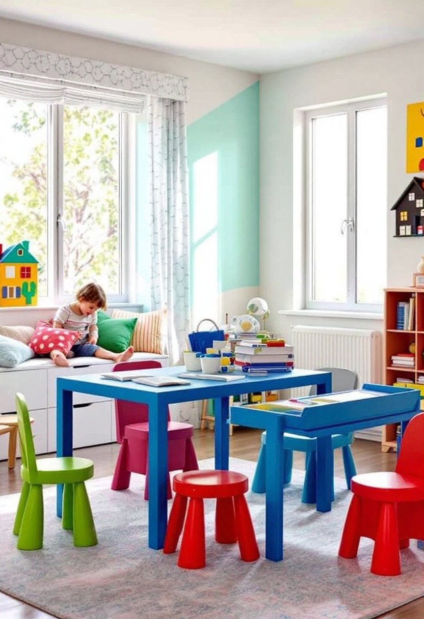 20 Fun &Amp; Functional Ikea Kids Room Ideas 12 Durable colorful kids seating