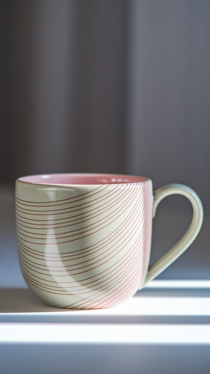 20 Beautiful Mug Painting Ideas 12 Elegance through simplicity achieved