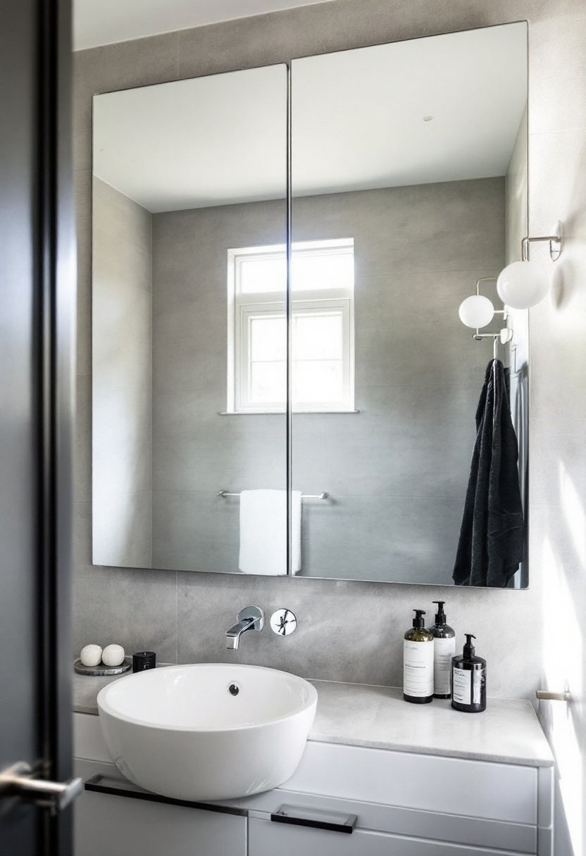 20 Tiny Bathroom Ideas That Wow 8 Enhance space with mirrors