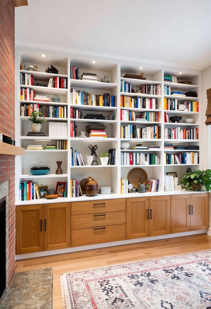15 Ikea Billy Bookcase Hacks You'Ll Love 11 Floor to ceiling storage solution