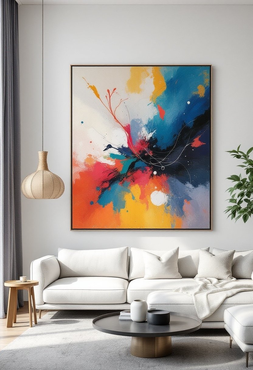 20 Stunning Living Room Wall Decor Ideas 2 Focal point with installation
