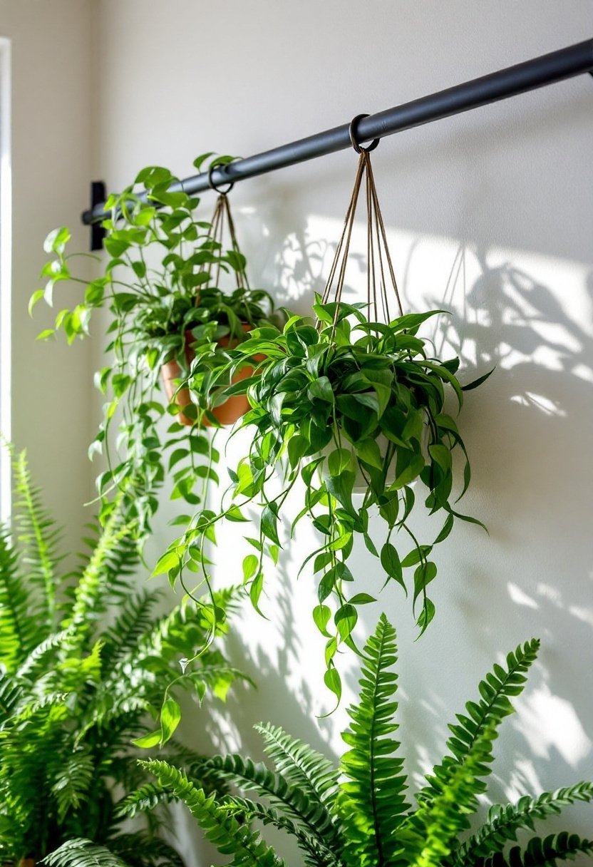 21 Budget Ikea Hacks To Decorate Your Home 12 Hanging plant display idea