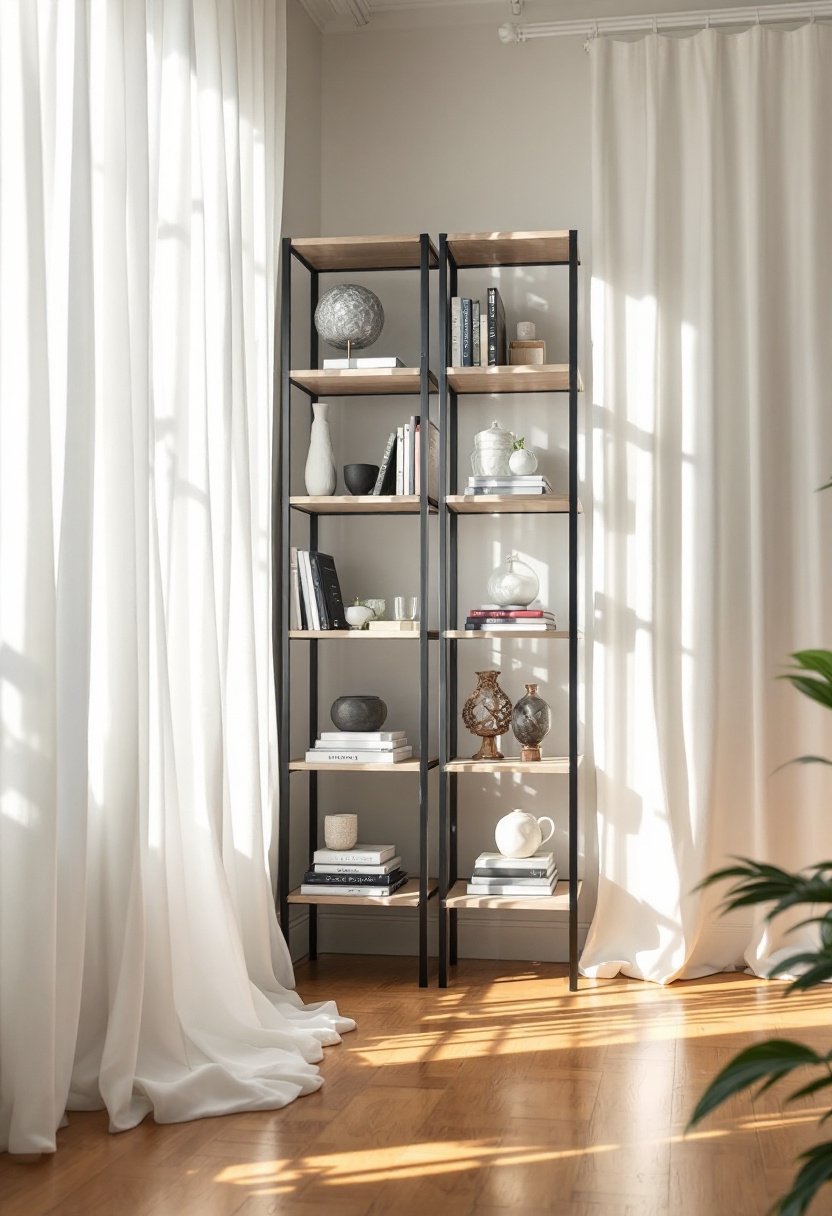 21 Budget Ikea Hacks To Decorate Your Home 22 Ikea bookcases and curtains
