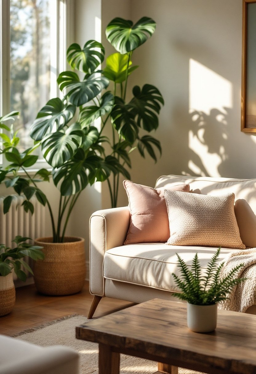 21 Cozy Small Sitting Room Ideas For Every Budget 13 Indoor plants enhance atmosphere