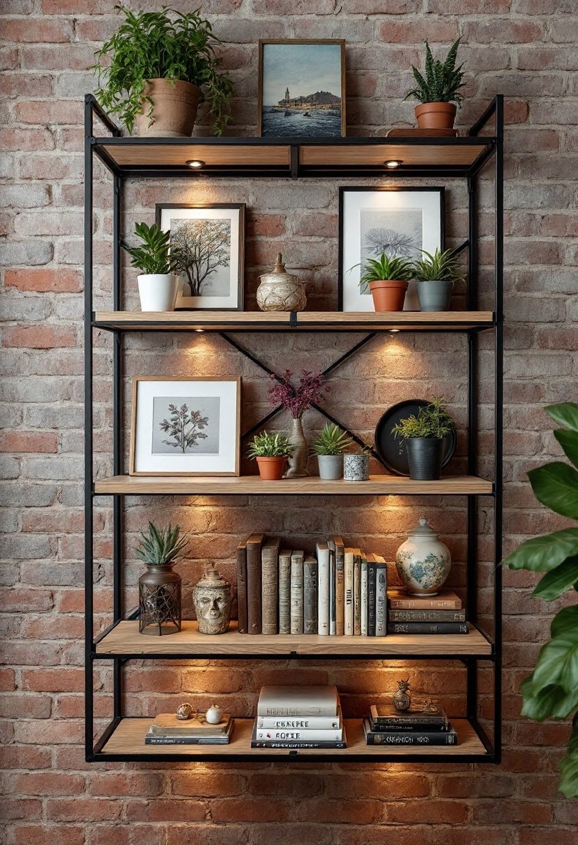 20 Modern Wall Shelf Ideas For Any Room 7 Industrial metal frame shelves