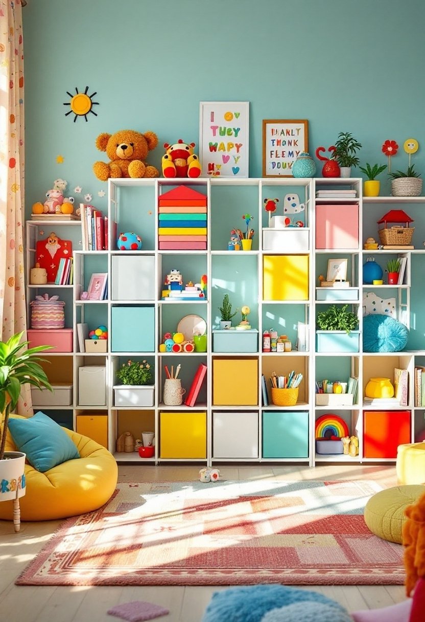 20 Fun &Amp; Functional Ikea Kids Room Ideas 2 Kallax shelving units organization