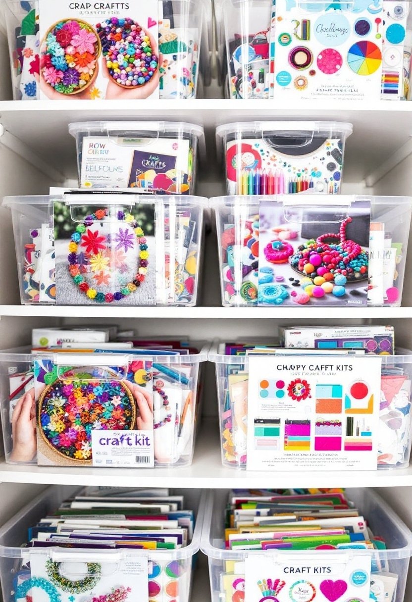 21 Craft Closet Organization Hacks You'Ll Love 20 Label craft kits visually