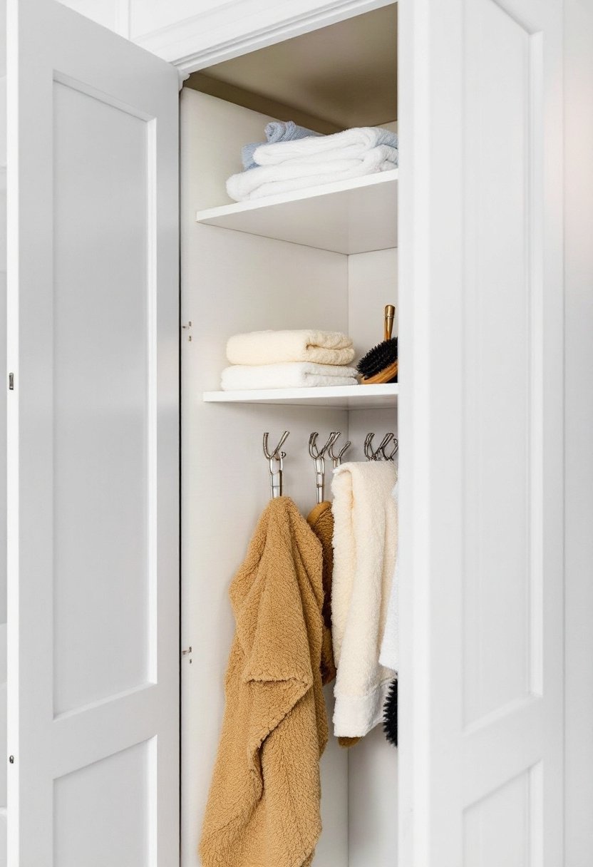 17 Easy Bathroom Closet Organization Tips 9 Maximize bathroom closet space