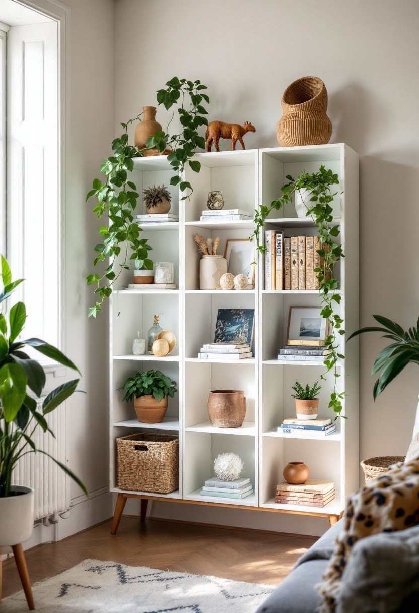 20 Stylish Ikea Kallax Ideas For Storage 13 Mid century kallax upgrade
