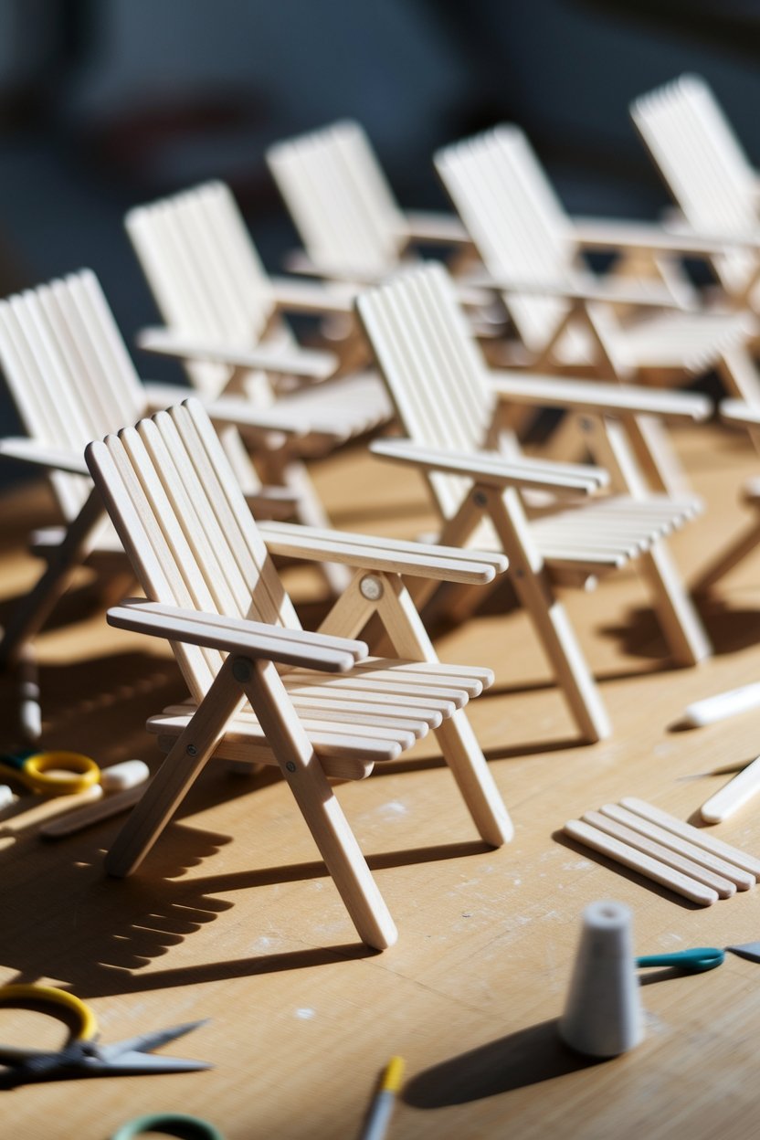 15 Creative Popsicle Stick Crafts For Kids And Adults 3 Miniature furniture crafting fun