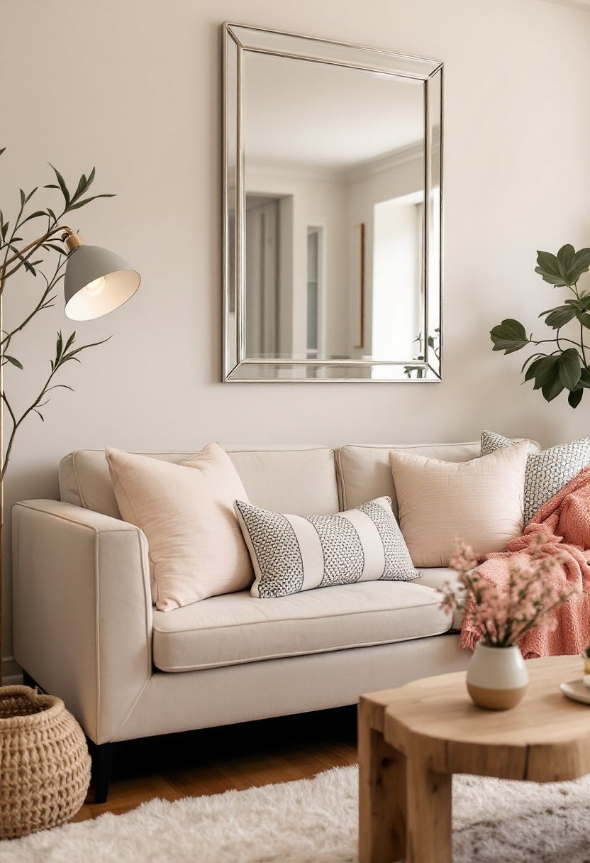 21 Cozy Small Sitting Room Ideas For Every Budget 4 Mirrors brighten small spaces