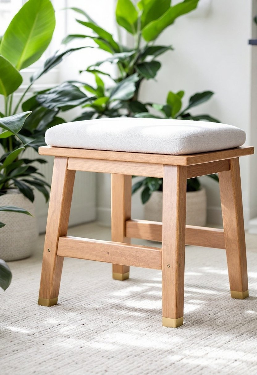 21 Budget Ikea Hacks To Decorate Your Home 7 Modern bench from stool
