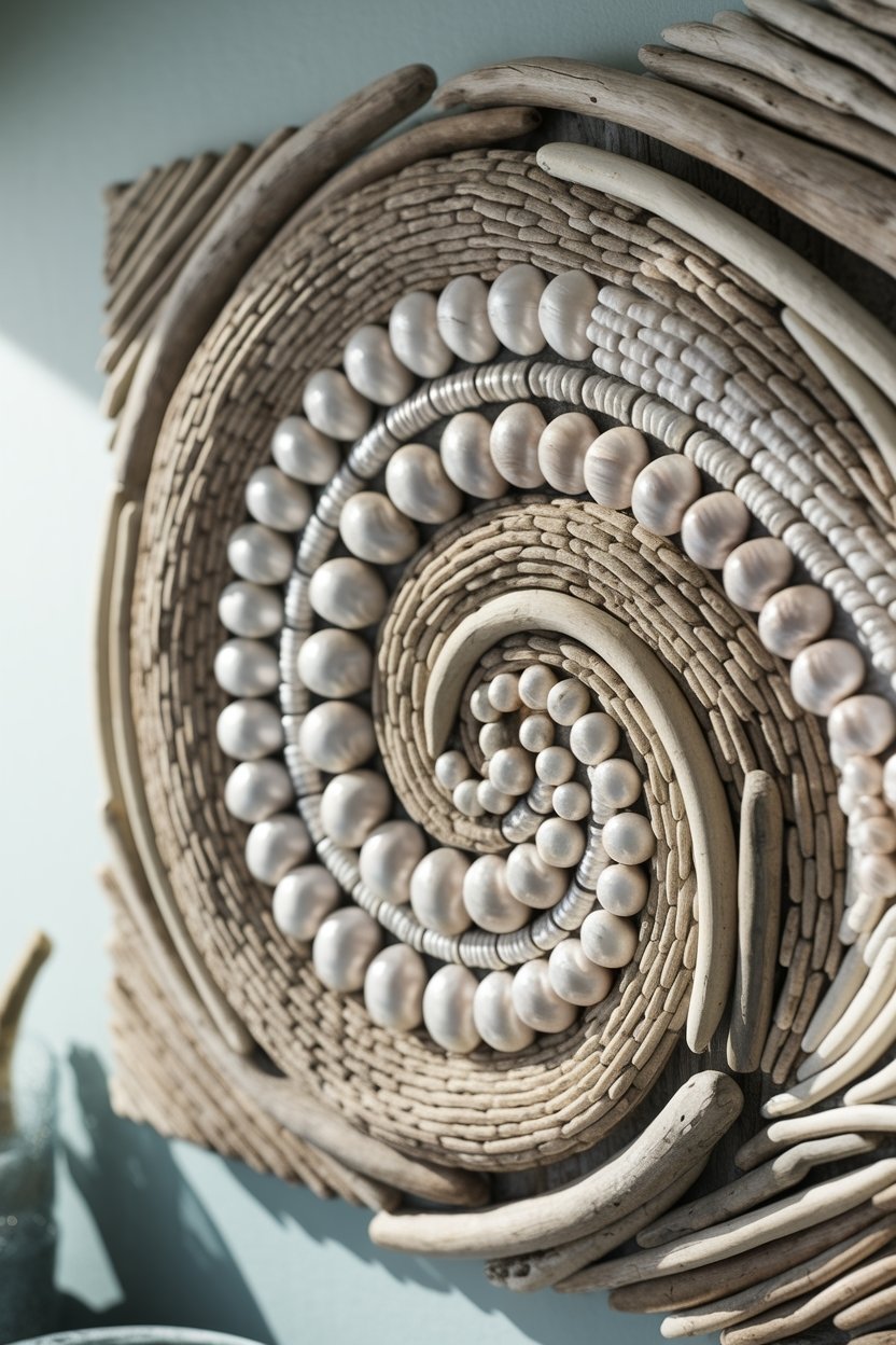 15 Stunning Seashell Crafts For Coastal Home Decor 10 Nautical seashell wall art