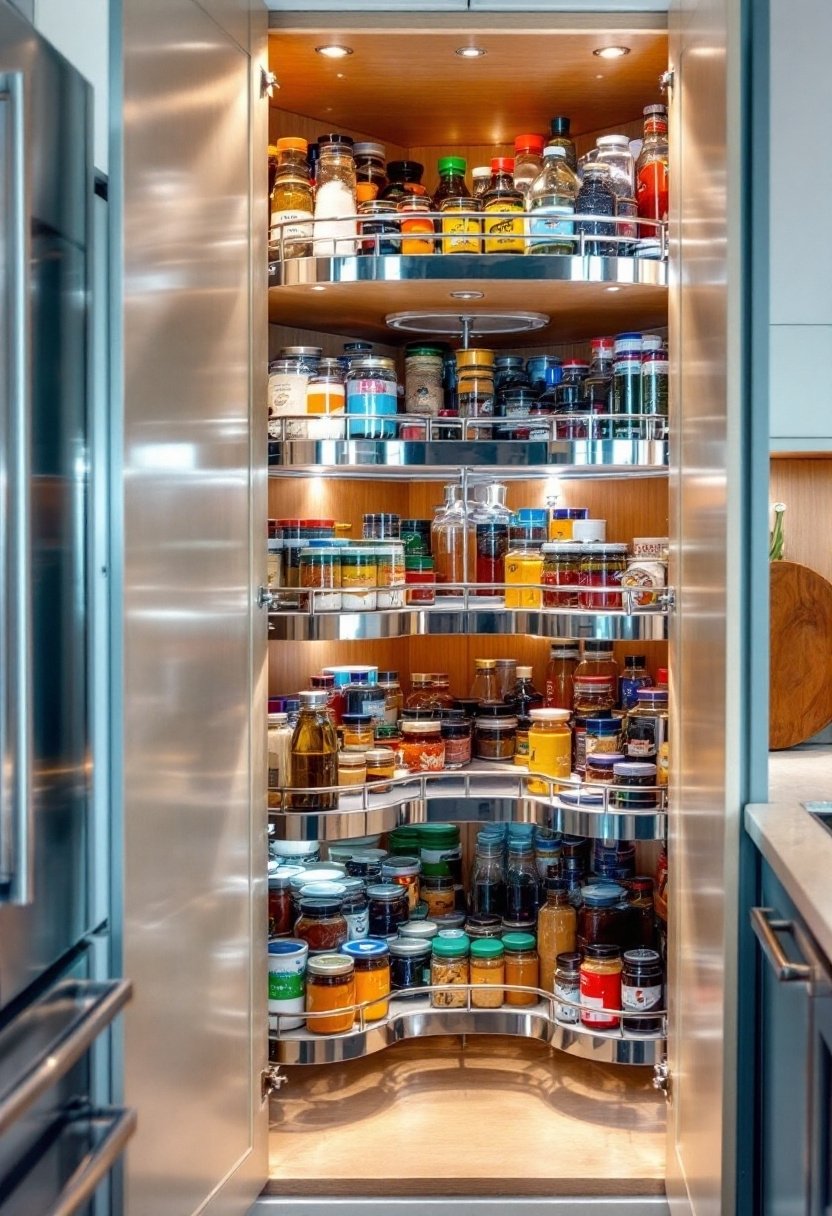 17 Brilliant Kitchen Cabinet Organization Hacks 6 Optimize corner cabinet storage